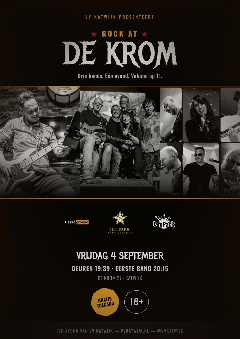 Rock at 'De Krom' op 4 september